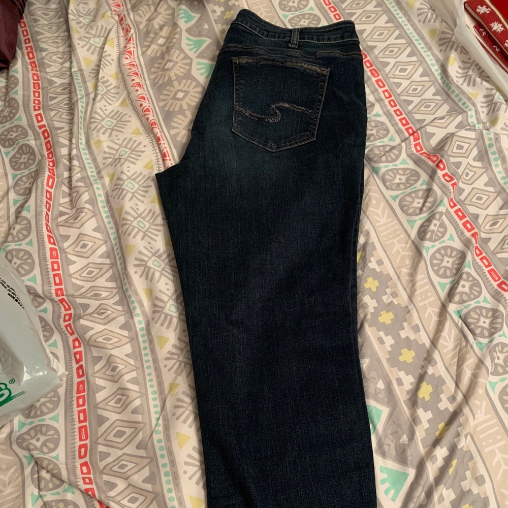 Women’s silver jeans